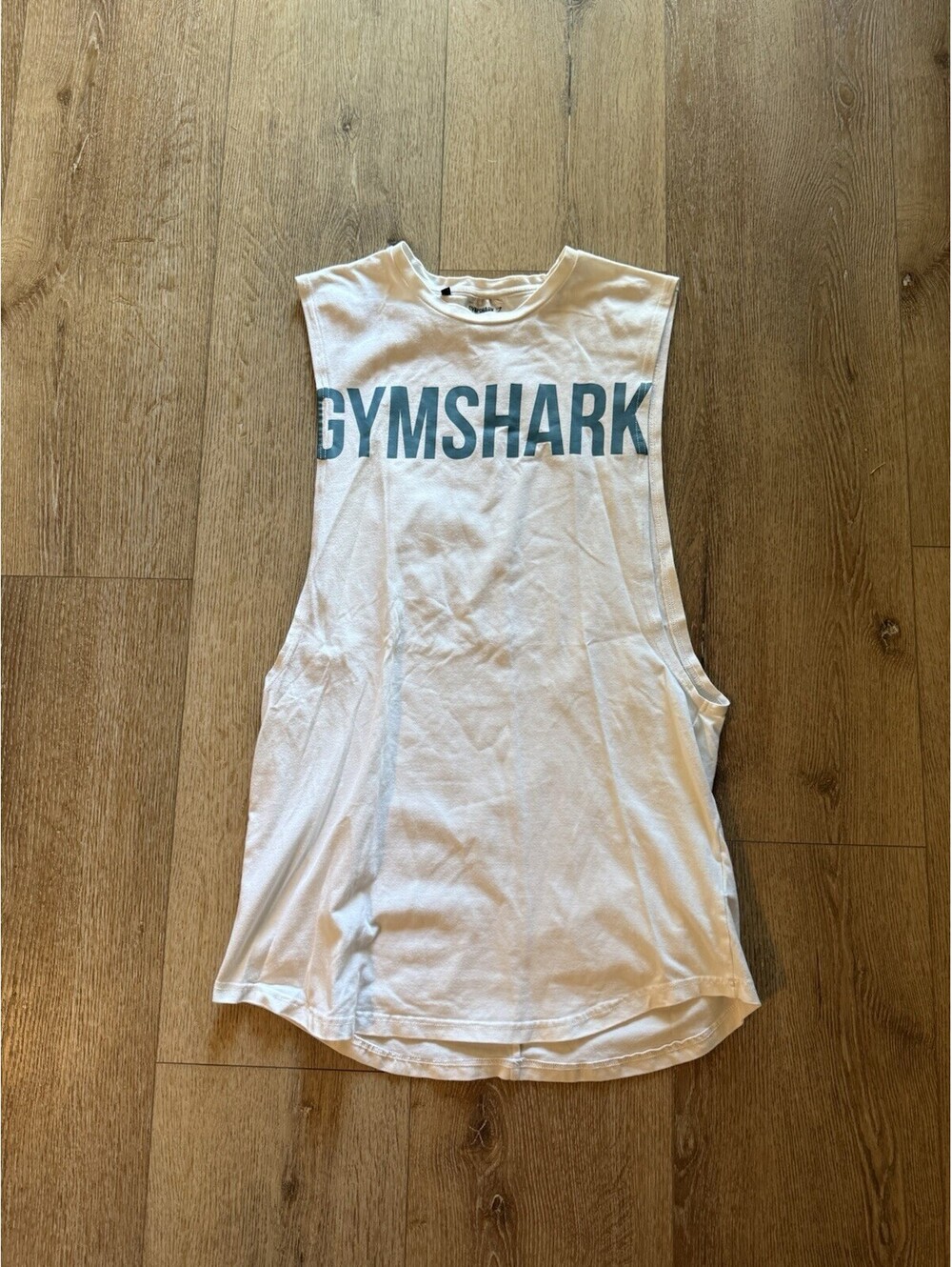 Gymshark Mens White Sleeveless Athletic Tank Top Size Medium